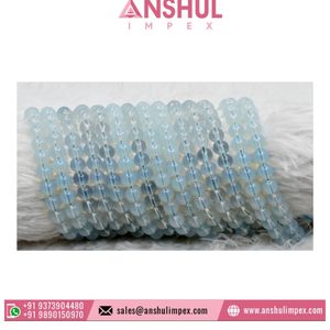 Perles rondes synthétiques opale brillante de 8mm, taille personnalisée pour la fabrication de bijoux - Product Image 6