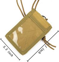 Sac de rangement pour cartes d'identité en extérieur Porte-cartes tactique Portefeuille portable Portefeuille tactique camouflage