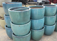 Grands Pots de fleurs émaillés vietnamien de haute qualité avec le Style moderne en céramique vente en gros 2023