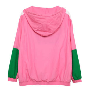 Chaqueta Cortavientos de Nailon de Alta Calidad, Impermeable, Transpirable, con Cierre de Cremallera, Talla Grande, Ligera, Color Block, Anorak, Venta al por Mayor - Product Image 2