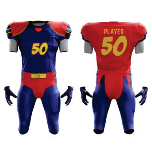 Conjunto de Jersey y pantalones de fútbol americano de diseño personalizado para hombre con tela transpirable y aparejos listos para usar en equipos de entrenamiento - Product Image 3