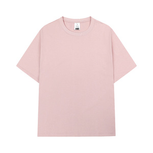 Camisetas lisas de gran tamaño y peso pesado en blanco de manga corta con cuello redondo de algodón 100% de alta calidad personalizadas para imprimir camisetas para hombres - Product Image 4