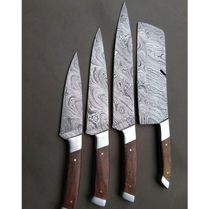 ชุดมีดทำครัว4CR13สแตนเลสลายดามัสกัสทำจากญี่ปุ่นสินค้ามาใหม่2024หั่นขนมปังเชฟตกปลาผลไม้ผลิตจากญี่ปุ่น - Product Image 4