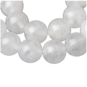 Cuentas de piedra, cuentas de jade blanco, joyería de piedra de hilo, collar de cristal curativo de piedras preciosas lisas sueltas, mayorista de cuentas de cristal - Product Image 5