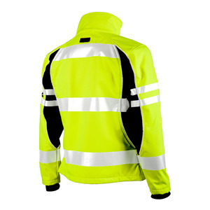 Hi Vis Chaquetas de trabajo de concha blanda para mujer Fabricado en fábrica Ropa de abrigo reflectante Venta de poliéster Tarifas al por mayor a granel - Product Image 4