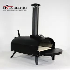 13 Inch Koudgewalste Plaat Hout Gestookt Buiten Bbq Grill Oven Hout Pizza Voor Camping Party Met Metalen Bbq Gereedschapsset