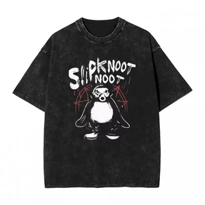 T-shirt court nouveau style pour hommes, 100% coton, bonne qualité, coupe ample, design de ligne - Product Image 1