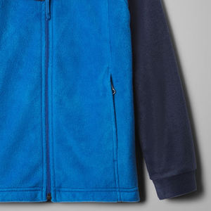 Sudadera de Diseño Moderno para Niños, Material de Felpa, Diseño de Bloques de Color / Logotipo Personalizado, Diseño Informal con Cierre de Cremallera y Bolsillos - Product Image 3