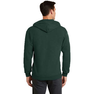 Sudaderas con capucha ligeras de algodón French Terry con cremallera en blanco Sudadera con capucha Drop Shoulder Streetwear Heavyweight Zip up Hoodies - Product Image 2