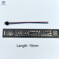 Konektor SM untuk Kabel Strip LED SMD 15mm Inti Tembaga 2/3-pin 12V Isolasi PVC Jaket Aluminium untuk Produk Elektronik