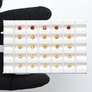 Joyería de piedras preciosas sueltas de corte brillante redondo facetado de citrino Natural de 3,5mm Compre piedras de calidad AAAA en línea de proveedor verificado - Product Image 3