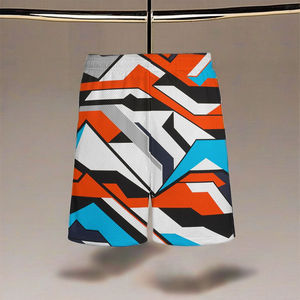 Shorts de jogging décontractés pour hommes, respirants, légers, à séchage rapide, en toile, avec taille élastique, pour la course à pied - Product Image 2