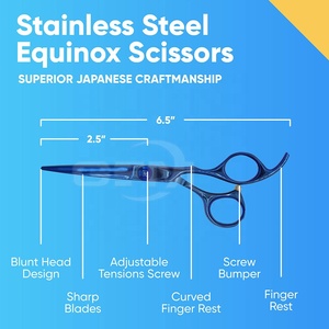 Ciseaux de barbier pour droitiers, nouvelle conception, livraison directe d'usine, légers, lame en acier inoxydable 4Cr13, prix bas - Product Image 6