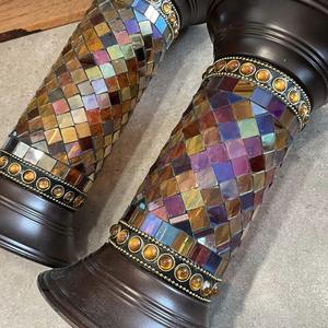 Mosaïque moderne en cire d'abeille faite à la main en gros pour la décoration d'éclairage domestique de Noël, designs personnalisables, norme internationale - Product Image 4