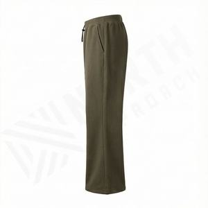 Lightweight Casual Sweat Trousers Oversized Men <b>Jogger</b> Baggy <b>Wide</b> <b>Leg</b> Flared Pants Elastic Waist Breathable Quick Dry - Product Image 3