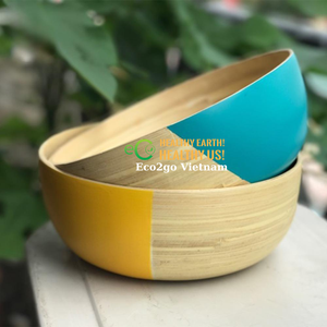 Venta al por mayor Mini cuenco de bambú/juego de ensaladeras de bambú con logotipo de diseño personalizado y tamaño en Vietnam - Product Image 3