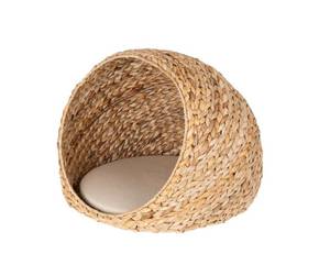 Elevated woven <b>frame</b> Vietnam product is a sturdy hyacinth pet <b>bed</b> for all-season indoor relaxation napping small pet suitable - Product Image 2