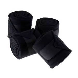 Envolturas de algodón azul Premium de alta calidad, banda Polar hecha a medida para jinetes de caballos, protección de entrenamiento de soporte de pierna equina - Product Image 3