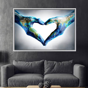 Modern Printed Canvas: Elegant Boho Abstract Art Decor,1P:White <b>Framed</b> - Product Image 1