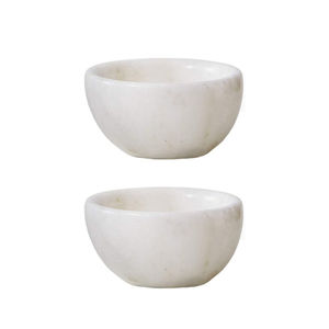 Creative Natural <b>White</b> Marble <b>Bowls</b> Hand Polished Decorative <b>Serving</b> <b>Bowls</b> For Salads & Home Decor Kitchenware Gift On-Sale - Product Image 2
