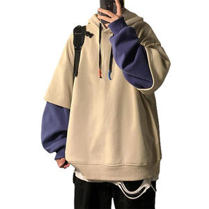 Sudadera con capucha para correr de lana en blanco con logotipo personalizado para hombre con impresión digital para la temporada de otoño - Product Image 2