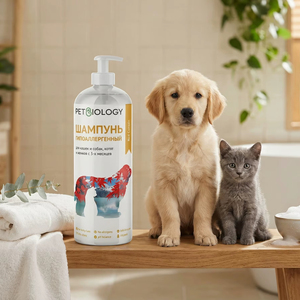 PETBIOLOGY Champú Hipoalergénico Tamaño Familiar – Gatos y Perros Mayores de 3 Meses, 750ml - Product Image 1