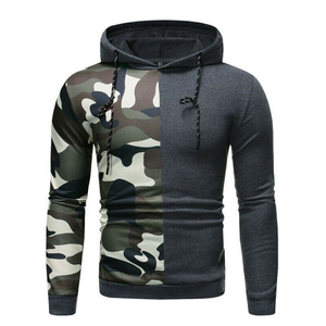 2025 <b>Men's</b> Winter Casual Solid <b>Hoodie</b> 100% Cotton Regular Fit Pullover Hooded Sweatshirt Embroidered Eco-Friendly - Product Image 4
