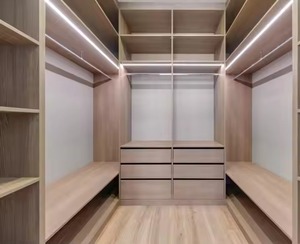 Enbl Créez votre futur Design Penderies de luxe avec lumière LED Armoires de chambre à coucher avec vitrine vitrée Meubles de finition - Product Image 4