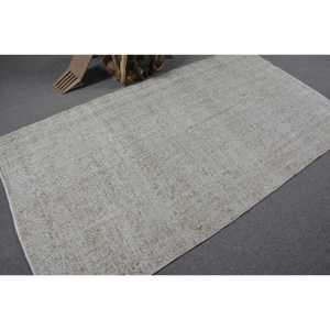 Tapis turc vintage, tapis de 4,4 x 7,9 pieds, tapis persan gris - Product Image 2