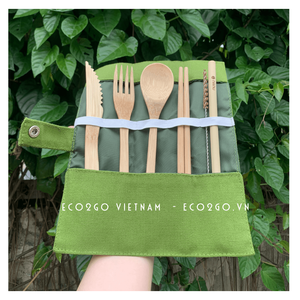 Ensemble de couverts biodégradables fourchette jetable couteau cuillère Restaurant/ensemble de couverts en bambou de qualité ensemble de couverts réutilisables fabriqué au Vietnam - Product Image 6