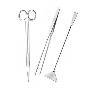 Meilleur kit d'outils pour plantes d'aquarium 3 PCS Kit d'aquascaping d'aquarium en acier inoxydable Ensemble d'outils de nettoyage pour aquascaping BY SIGAL MEDCO - Product Image 1