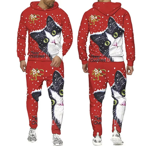 Survêtement de Noël chaud et décontracté, idéal pour les réunions festives, les soirées douillettes et le confort quotidien en hiver - Product Image 2