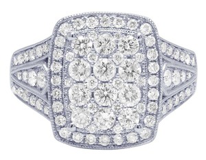 Cluster Moissanite Diamond <b>Ring</b> in S925 Sterling Silver Luxurious <b>Iced</b> Out Jewelry For Special Occasions - Product Image 2