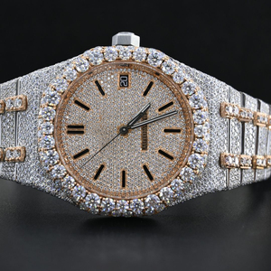 นาฬิกาเพชรปลูกไวท์แล็บอัตโนมัติคุณภาพสูงสําหรับเขา, นาฬิกาฮิปฮอป, นาฬิกาบิลลิ่ง - Product Image 6