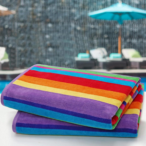 Fourniture directe en usine du Pakistan Serviette de plage de couleur blanche personnalisée Service OEM Serviette de plage et essuie-mains pour usage personnel - Product Image 5