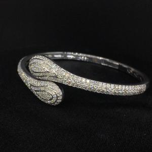 Bracelet en diamant de tennis en or blanc 10 carats avec des bijoux élégants et luxueux de taille brillante ronde pour l'anniversaire des enfants - Product Image 3