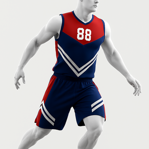 Ensemble de maillots de basket-ball pour hommes adultes conçus sur mesure sublimés de haute qualité Logo imprimé par sublimation respirante basket-ball uni - Product Image 2