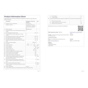 Large Screen Display 86 Inch UHD Smart Television 218 cm with Dynamic Range and 120Hz Refresh Rate - Product Image 1