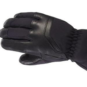 Gants d'hiver en cuir véritable pour hommes sur mesure Style imprimé écran tactile Compatible pour la scène de ski décontractée directe du Pakistan - Product Image 6