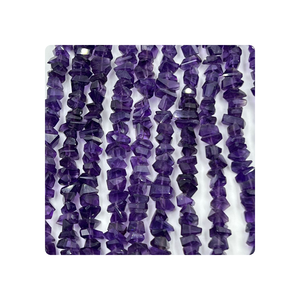 Cuentas de pepitas facetadas de amatista púrpura natural listas para enviar, hebra de 8 pulgadas, tamaño de 10 a 12 mm aprox. Cuentas de piedra de cuarzo - Product Image 6