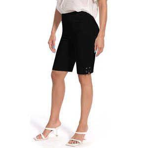 Vestido Casual de Trabajo con Dobladillo Cruzado y Tirantes, Shorts de Trabajo con Dos Bolsillos Delanteros Transpirables, Tejido de Spandex/Poliéster - Product Image 3