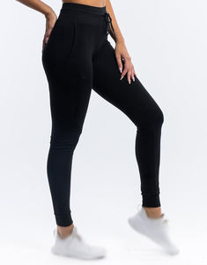 Elastic Waist Cotton Blend Streetwear <b>Winter</b> Women's Jogger Pants <b>Overalls</b> Windproof Eco-Friendly Fleece Fabric OEM ODM - Product Image 1