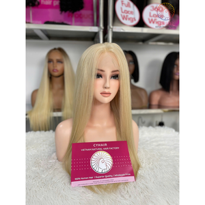 Cabello humano virgen de alta calidad, estilo liso Natural, 20 pulgadas, máquina de encaje HD, trama, peluca de Pelo Liso para mujer - Product Image 3