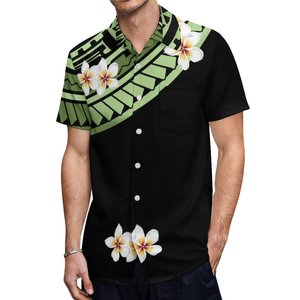 เสื้อฮาวายผู้ชายแห้งเร็วน้ำหนักเบาใส่สบายเสื้อฮาวายสำหรับผู้ชายโลโก้ตามสั่ง - Product Image 3