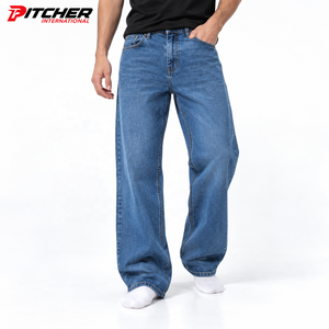 Wholesale <b>Mens</b> Baggy <b>Jeans</b>, Custom <b>Mens</b> Baggy Denim <b>Jeans</b>, <b>Mens</b> Streetwear <b>Jeans</b>, Low MOQ US Brand Buyers - Product Image 1