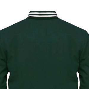 Chaqueta Bomber Varsity de lana de alta calidad para hombre, logotipo personalizado, diseño de Letterman, ropa fina de invierno, frente de lona, precio al por mayor OEM - Product Image 5