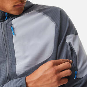 Chaqueta Cortavientos de Nylon con Bloques de Color y Cierre para Hombre, Estilo Urbano, Cuello Alto, para Primavera - Product Image 5