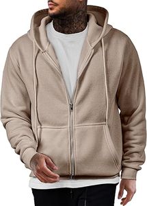 Sudadera con Capucha Casual de Invierno para Hombre, Color Sólido, 100% Algodón, Forro Polar, Corte Regular, Secado Rápido y Transpirable, Alta Calidad - Product Image 4