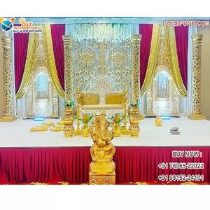 Magnífica Ceremonia de boda hindú decoración de escenario Srilankan ceremonia de boda escenario boda banquete salón decoración de escenario EE. UU. - Product Image 1