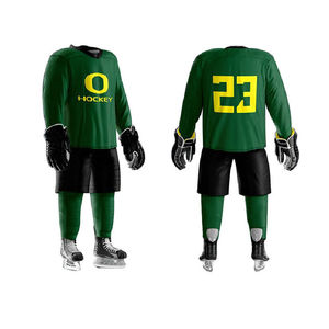 Nueva Llegada 2025 Uniformes de Hockey sobre Hielo de Campo 100% Poliéster de Secado Rápido Ecológicos Impresión por Sublimación Hechos a Medida OEM de Pakistán - Product Image 6